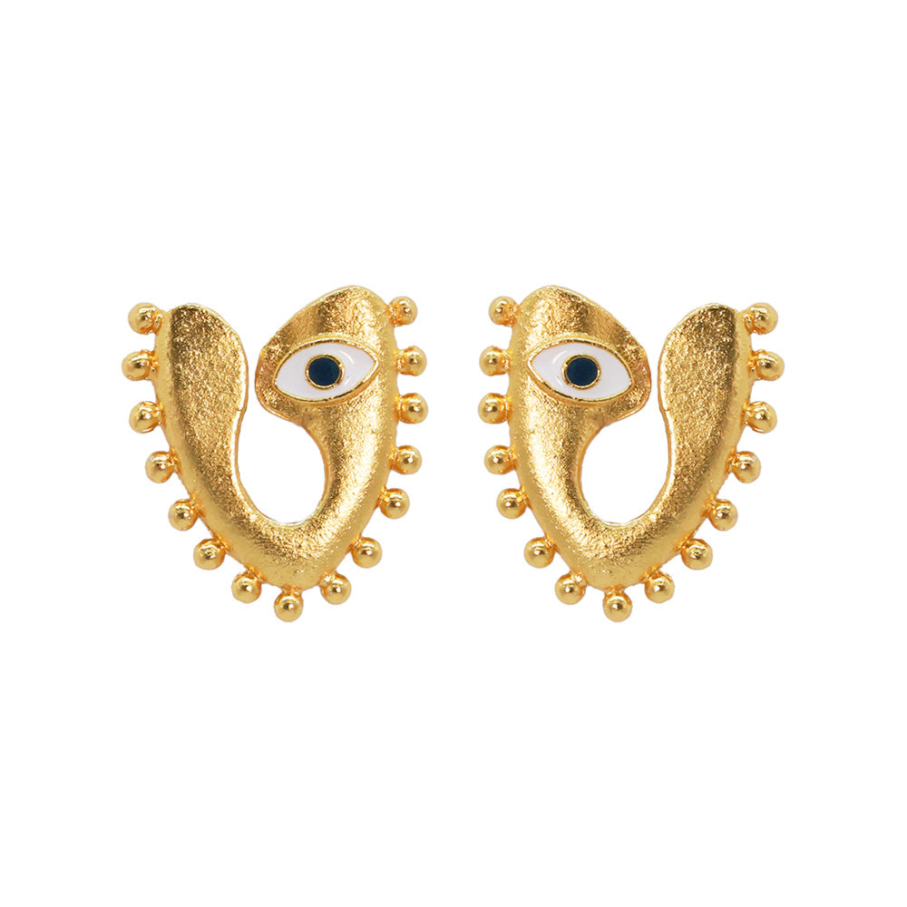 Eye Clip Earrings