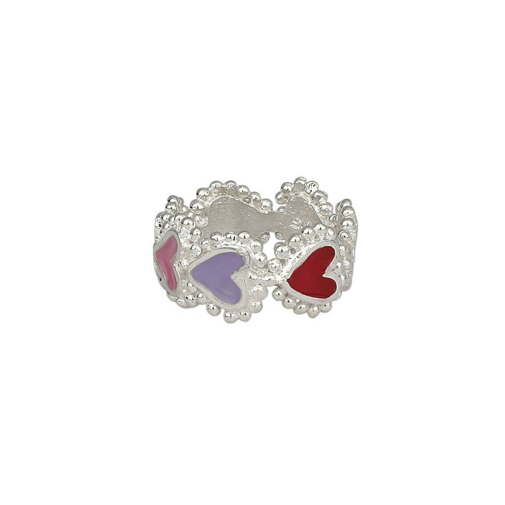 Anillo Beating Hearts Plata
