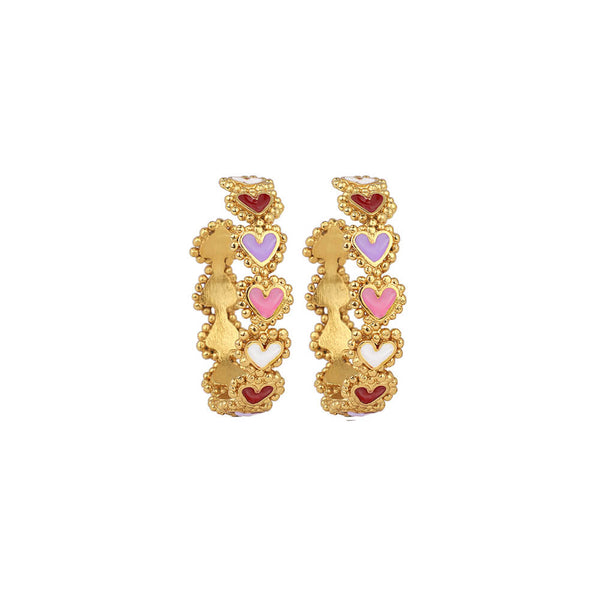 Beating Hearts Mini Hoops