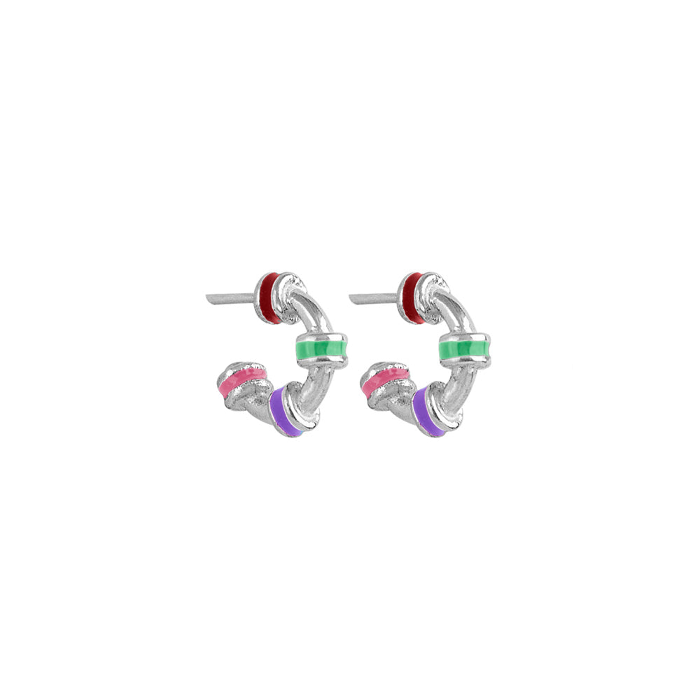 Candongas Hula Micro Plata