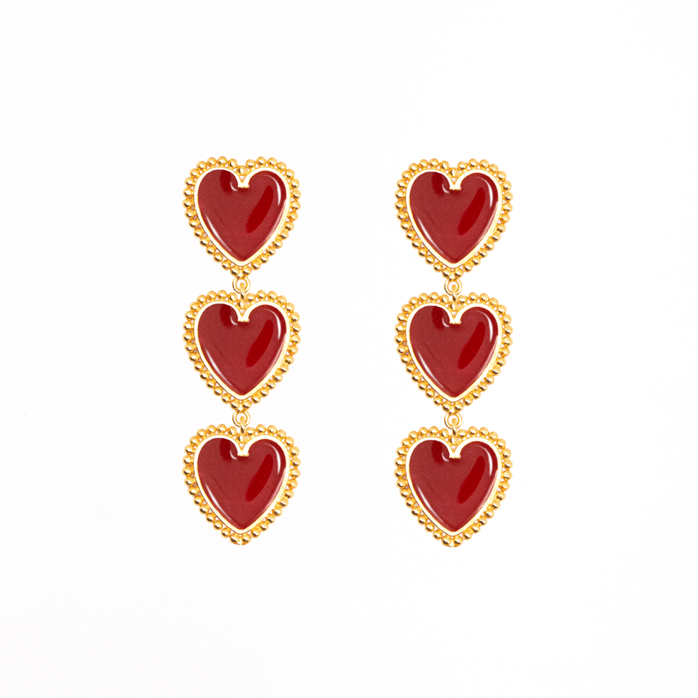 Triple Hartt Earrings
