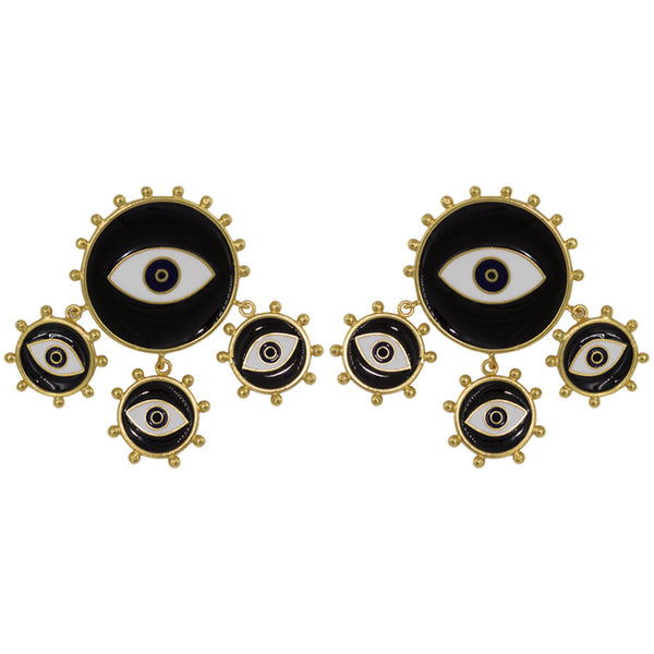 Aretes Triple Havana