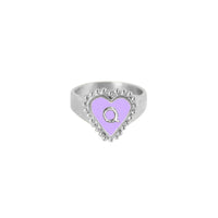 PreOrder Anillo Letra Heart Plata