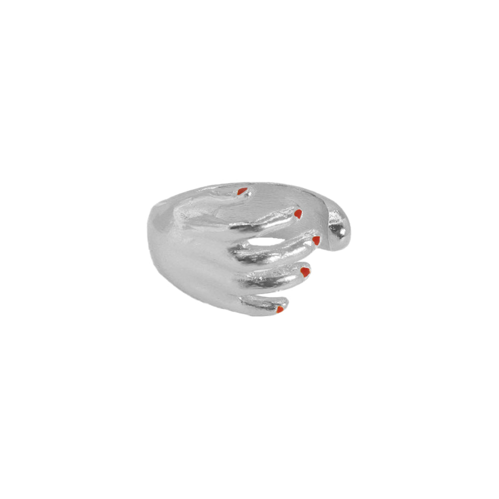 Anillo Mano Plata