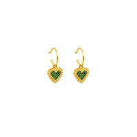 Candongas Baby Beating Hearts Glitter