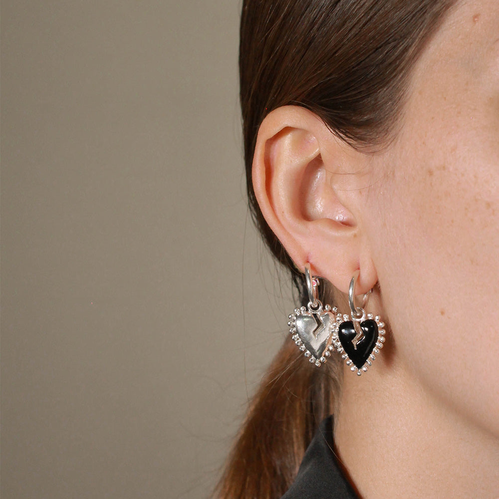 Candongas CorazOFF Mini Paint Plata