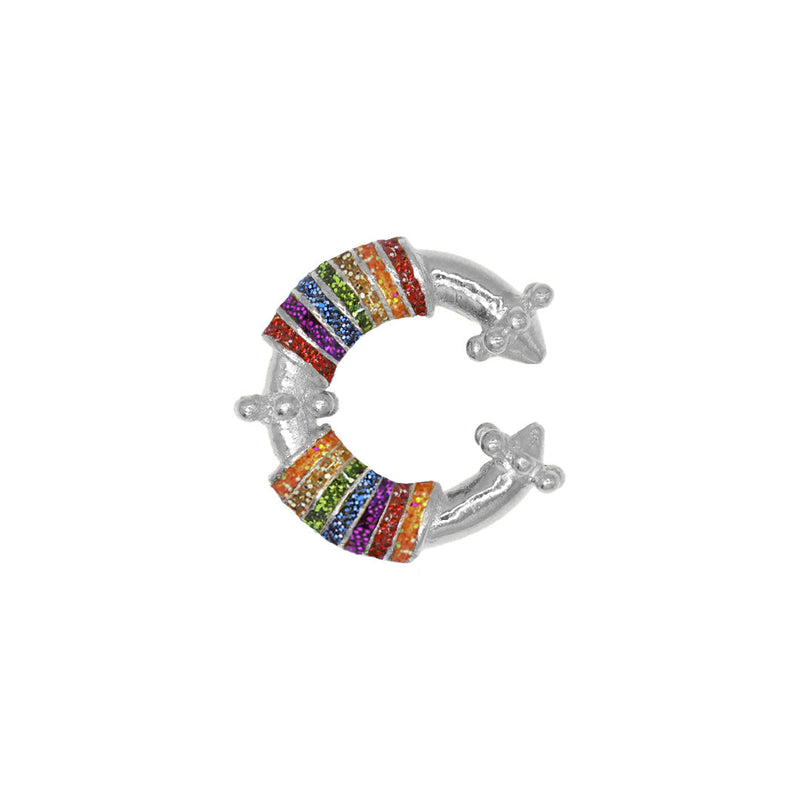 Earcuff Magic Stick Twirl Plata