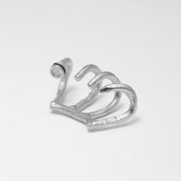 Earcuff Twirl Spike Plata