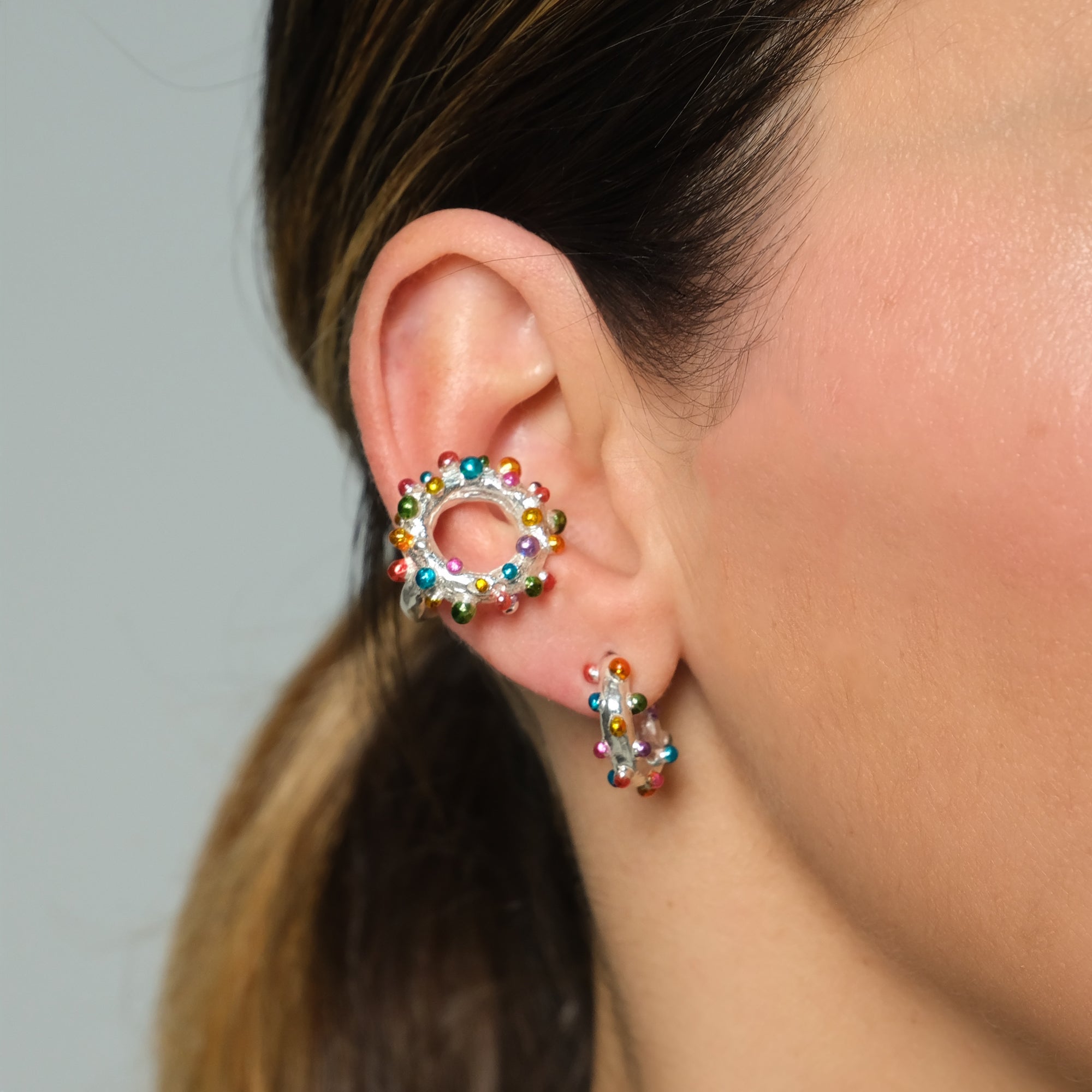 Earcuff AsteroiDS Plata