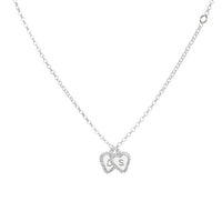 PreOrder Cadena 2 Letras Heart Plata