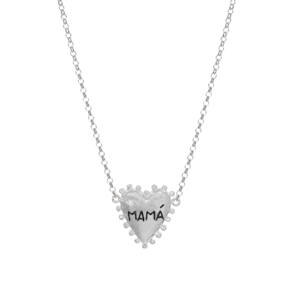 PreOrder Cadena I Heart You Mamá Plata