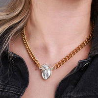 Choker Anatomik Gold & Silver