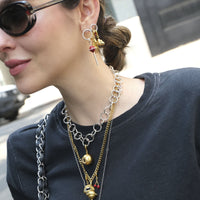 Candongas Disco Mini Plata