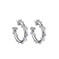 Candongas Trufa Baby Plata