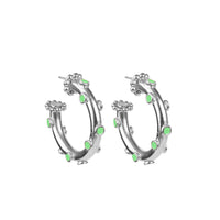 Candongas Trufa Baby Plata