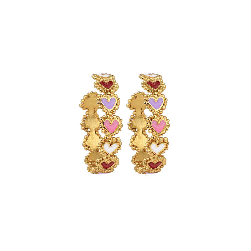 Beating Hearts Mini Hoops