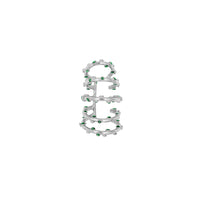 Earcuff Twirl Trufa Glitter Plata