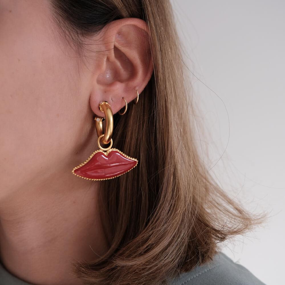 Candongas Kiss Me Red