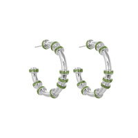 Candongas Mini Glitter Plata