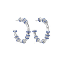 Candongas Mini Glitter Plata