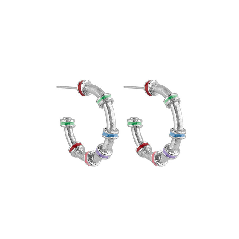 Candongas Hula Baby Plata