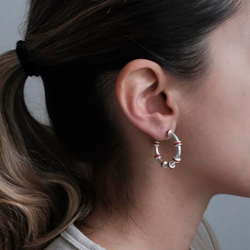 Candongas Hula Baby Plata