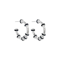 Candongas Baby Glitter Plata