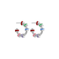 Candongas Hula Tiny Plata