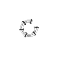 Hula Earcuff Chunky Silver