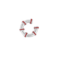 Hula Earcuff Chunky Silver