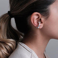 Hula Earcuff Chunky Silver