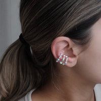 Triple Hula Earcuff Silver