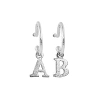 PreOrder Baby Hoops 15mm Letra Plata