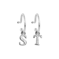 PreOrder Baby Hoops 15mm Letra Plata