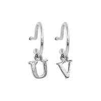 PreOrder Baby Hoops 15mm Letra Plata