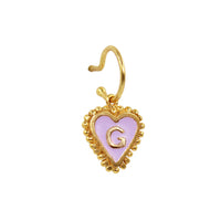 PreOrder Baby Hoops 9mm Letra Heart