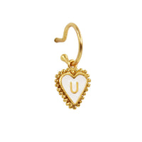 PreOrder Baby Hoops 15mm Letra Heart