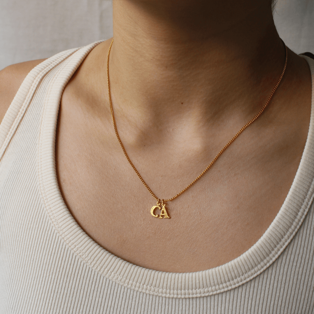 PreOrder Cadena 2 Letras Gold