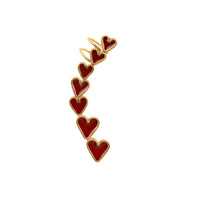 Queen Of Hearts Earcuff