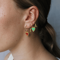 PreOrder Baby Hoops 9mm Letra Gold