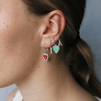 PreOrder Baby Hoops 15mm Letra Plata